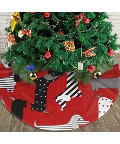 Urban Zoologie Weenie Dogs Christmas Tree Skirt- Tree Skirt for Christmas Xmas Tree Decorations Holiday Decoration Indoor Out...