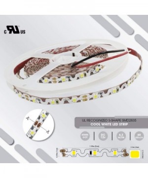 12V 16.4ft 2835 SMD Zig-Zag Flexible LED Strip Lights Dimmable 6.2W/m 300 LEDs 60 LEDs/m IP33 Non-Waterproof - C417YXHUH64 $1...