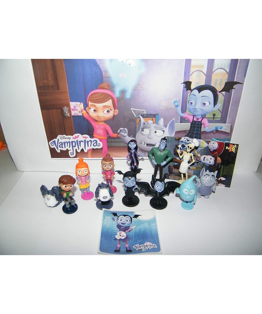 Disney Vampirina Deluxe Party Favors Goody Bag Fillers Set of 14 with 12 Figures and 2 Neat Stickers Featuring Wolfie the Wer...