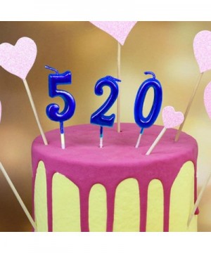 Blue Birthday Candles 3 Candle 3rd Three Years Cake Bady Roman Numberal Cool Number Candle No 30 31 32 33 34 35 36 37 38 39 -...