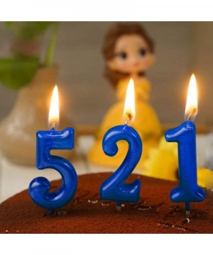 Blue Birthday Candles 3 Candle 3rd Three Years Cake Bady Roman Numberal Cool Number Candle No 30 31 32 33 34 35 36 37 38 39 -...