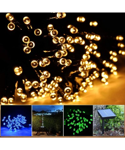 Solar Powered String Light 55ft 17m 100 LED Solar Fairy Light String for Garden-Outdoor-Home-Christmas Party (17m 100Leds- Wa...