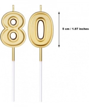 80th Birthday Candles Cake Numeral Candles Happy Birthday Cake Candles Topper Decoration for Birthday Wedding Anniversary Cel...