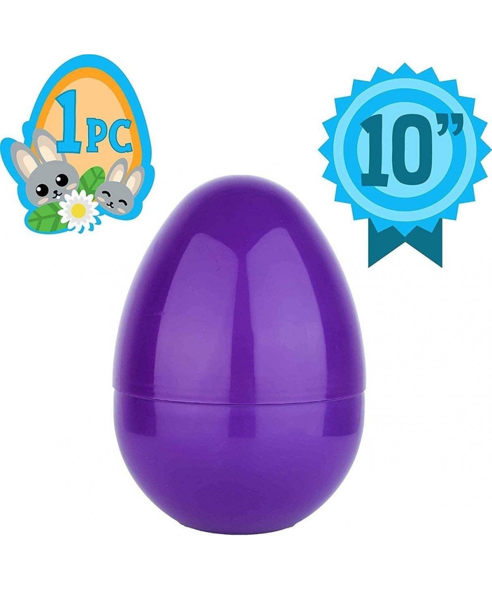 Jumbo 10-Inch Solid Purple Easter Egg - The Perfect Size For Holding Toys- Candy Bars- And Stuffed Animals - Easy To Open- To...