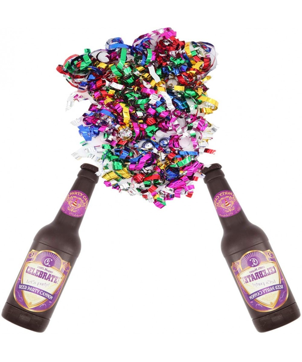9inch Party Popper Confetti Cannon (Set of 2pcs)-Beer Bottle Shape with Compressed Air as Power-Used for Party Wedding Club C...