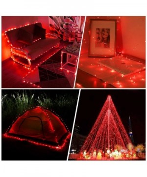 Solar Powered String Lights- 33ft 100 LED Copper Wire Lights- Fairy Lights- Indoor Outdoor Waterproof Solar Decoration Lights...