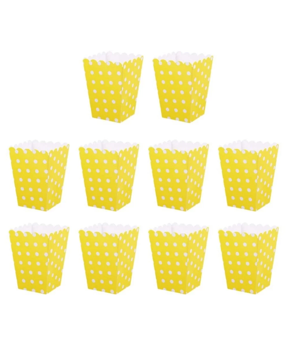 10pcs Popcorn Box Set Popcorn Favor Boxes Cardboard Candy Container Parties Mini Paper Popcorn Containers for Birthday Weddin...