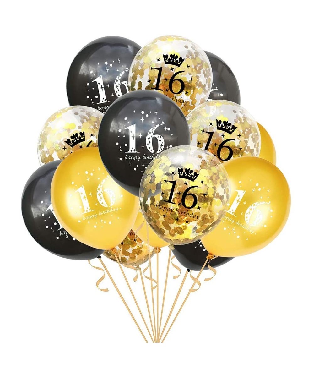 30pcs 12inch Latex Confetti Balloon 16 Year Old Happy Birthday Party Balloon Confetti Set Combination - 16 Combinations - CQ1...