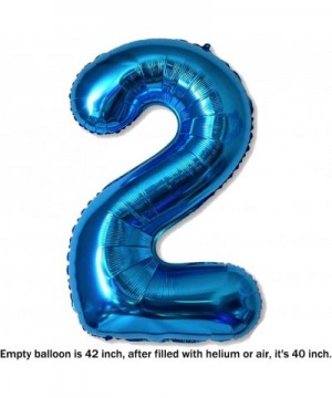 40 Inch Jumbo Blue Number 2 Balloon Giant Balloons Prom Balloons Helium Foil Mylar Huge Number Balloons for Birthday Party De...