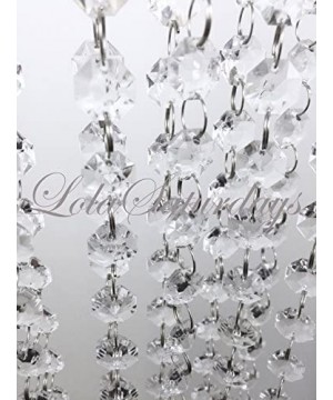 30 Ft Acrylic Crystal Garland Clear - CJ11TX3GFN3 $16.27 Banners & Garlands