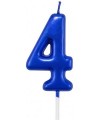 Blue Birthday Candles 4 Candle 4th Four Years Cake Bady Roman Numberal Cool Number Candle No 40 41 42 43 44 45 46 47 48 49 - ...