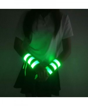 LED Armbands Slap Bracelets Wristbands Flashing Sports Pack of 6/7 Glow Party Supplies for Lives- Festivals Running Parties N...