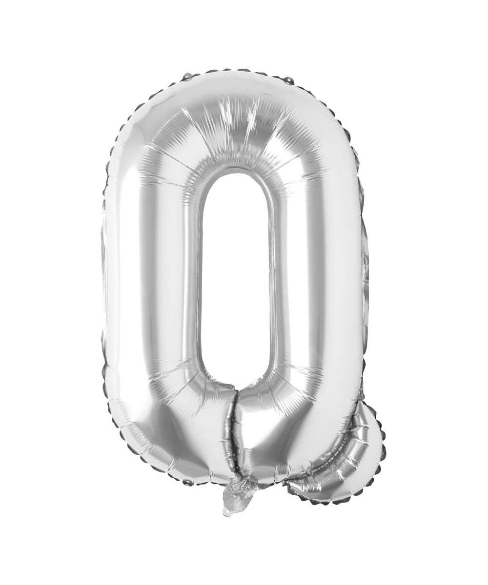 32 inch Letter Balloons Silver Alphabet Number Balloons Foil Mylar Party Wedding Bachelorette Birthday Bridal Shower Graduati...
