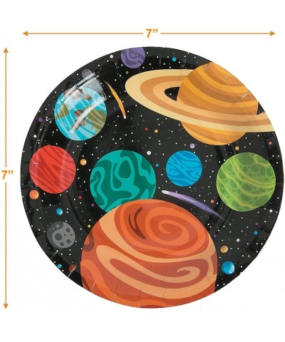 Space Party Supplies - Outer Space Planet Paper Dessert Plates and Beverage Napkins (Serves 16) - Outer Space Planet Paper De...