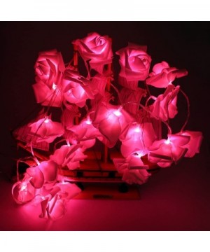 20 Led Battery Operated Premium String Romantic Flower Rose Fairy Light Lamp Outdoor for Valentine's Day- Wedding- Room- Gard...