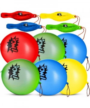 Superhero Punch Balloons - Pack of 24 Bulk- Large Punching Balls- Pow Comic Book Super Hero Designs For Carnivals- Goodie Bag...