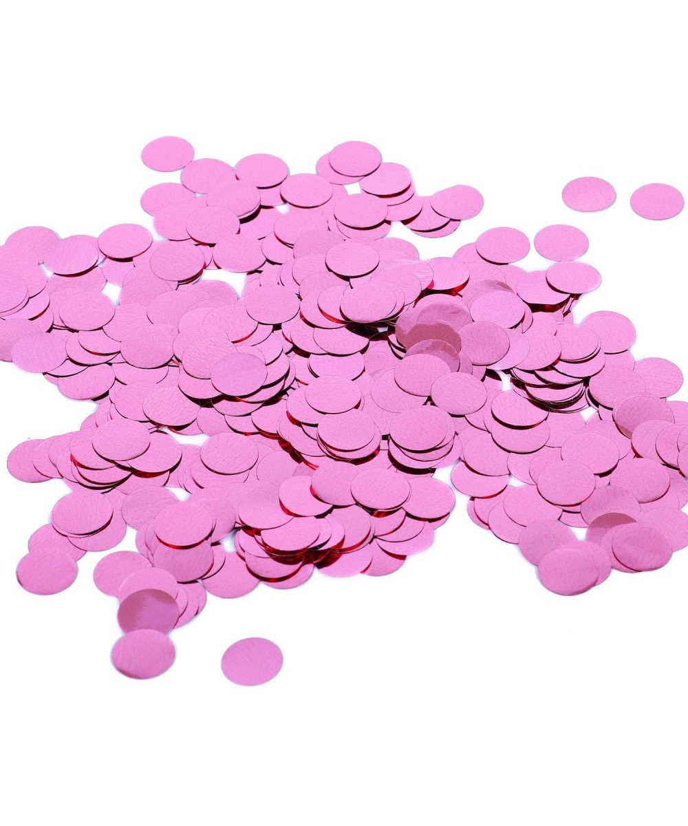 Blush Pink Metallic Glitter Foil Confetti 1.8oz - 0.6inch Round Table Confetti Dots for Wedding Party Celebration - Pink - CD...