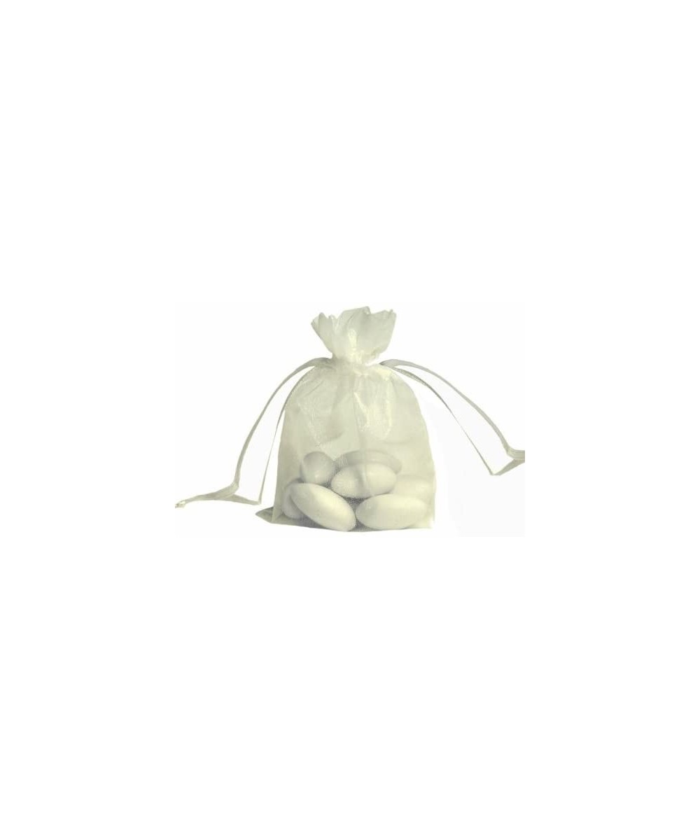 50 pcs 5x7-Inch Ivory Organza Drawstring Bags - Wedding Party Favors Jewelry Pouch Candy Gift Bags - Ivory - C712MA8Z7KY $9.4...