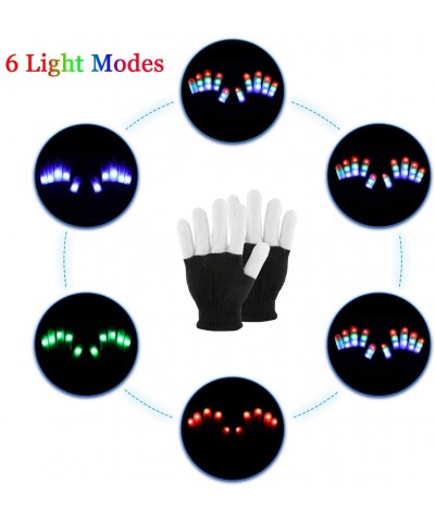 Light Up Gloves LED Gloves Rave Cool Toys Gifts for Kids Teens Boys Girls Christmas Stocking Stuffers Party Favors (Ages 10-1...