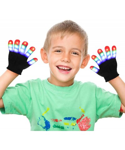 Light Up Gloves LED Gloves Rave Cool Toys Gifts for Kids Teens Boys Girls Christmas Stocking Stuffers Party Favors (Ages 10-1...