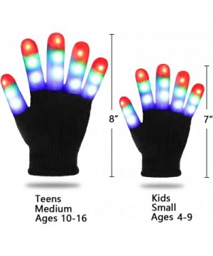 Light Up Gloves LED Gloves Rave Cool Toys Gifts for Kids Teens Boys Girls Christmas Stocking Stuffers Party Favors (Ages 10-1...