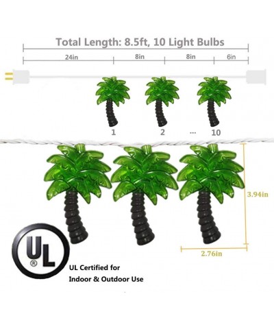 Palm Tree Patio Lights String - Summer Patio String Lights- Beach Themed Party Decorations- Tropical Party Decorations- Indoo...