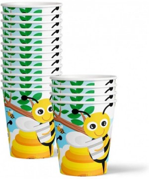 Bumble Bee Birthday Party Supplies Set Plates Napkins Cups Tableware Kit for 16 - CE18COE9TYL $6.46 Party Packs