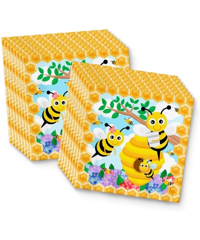 Bumble Bee Birthday Party Supplies Set Plates Napkins Cups Tableware Kit for 16 - CE18COE9TYL $6.46 Party Packs
