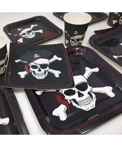 Pirate Party Supplies Pack (113+ Pieces for 16 Guests!)- Pirate Birthday Kit- Pirate Plates- Tableware - C818KN5MAUY $11.32 P...