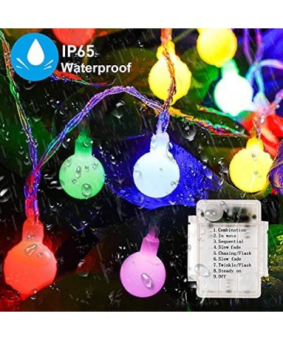 Globe String Lights- 23ft 50 LED Battery Powered String Lights with Remote Timer Room Hanging Bedroom Decoration Fairy Lights...