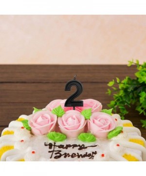 Black Glitter Happy Birthday Cake Candles Number Candles Number 3 Birthday Candle Cake Topper Decoration for Party Kids Adult...