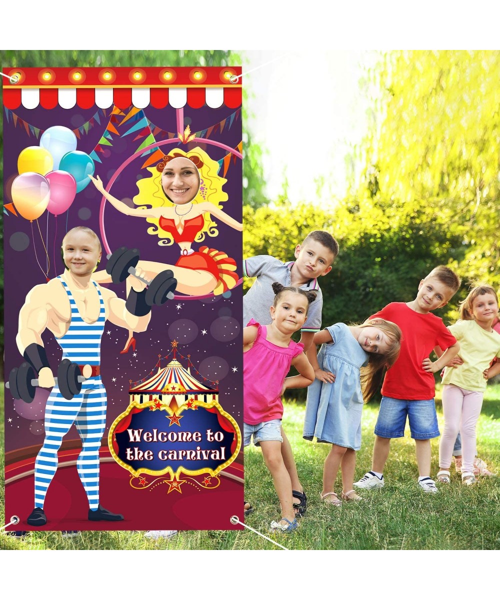 Carnival Photo Door Banner Backdrop Carnival Game for Carnival Decorations- Circus Party Supplies - C018Y4DTY6Z $7.76 Banners...