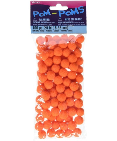 Pom Poms .25" 100/Pkg-Orange - CW1165H7DMH $7.35 Tissue Pom Poms