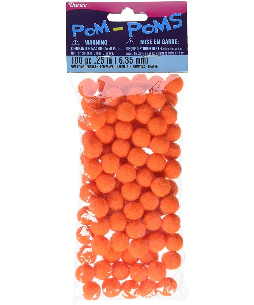 Pom Poms .25" 100/Pkg-Orange - CW1165H7DMH $7.35 Tissue Pom Poms