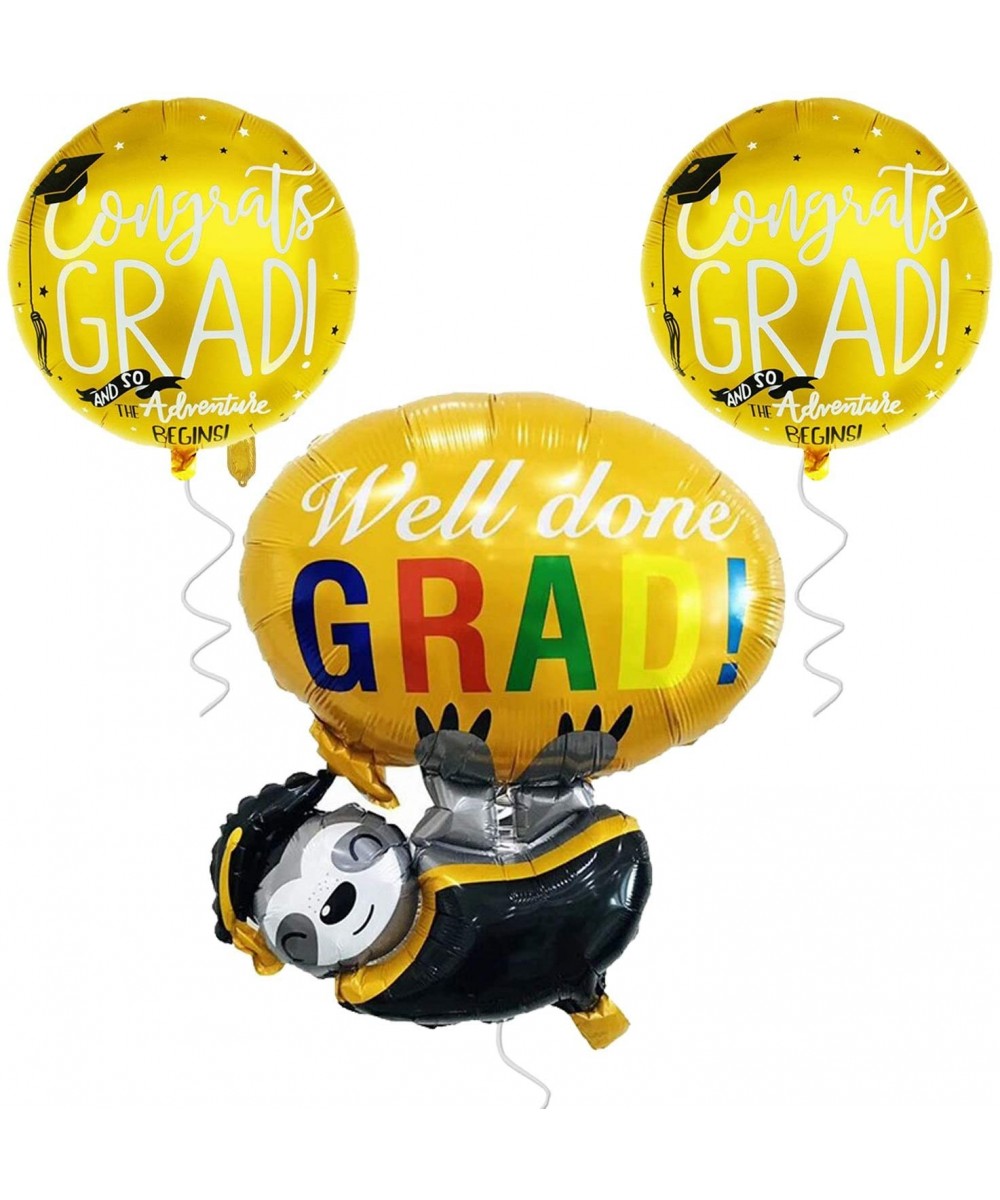 Panda Graduation Balloon with Congrats Grad Balloons - Foil Mylar Helium Graduation Balloons fo Graduation Party Supplies Bla...