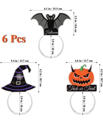 6pcs Halloween Party Headbands Pumpkin Hair Boppers Witch Hat Headwear Noctilucent Luminous Bat Hair Accessories for Hallowee...