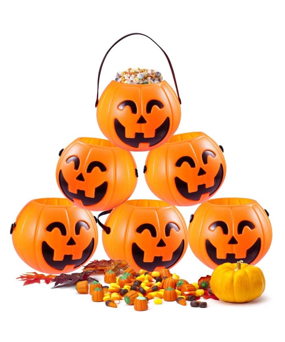 Mini Halloween Portable Pumpkin Bucket- 12PCS 2.5 inches Small Halloween Pumpkin Candy Buckets Children Trick or Treat Bags -...