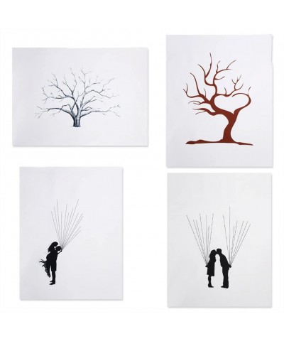Fingerprint Tree Custom Wedding Guestbook Wedding Guestbook Poster With 6 Colors Ink- TYPE1 - TYPE1 - CO12O0IG2NG $8.68 Guest...