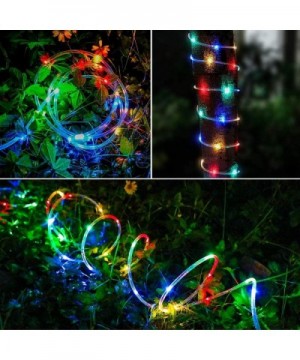 LED Rope Lights Battery Operated String Lights 40Ft 8 Modes Outdoor Decoration Lighting Fairy Lights Dimmable/Timer with Remo...