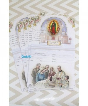 Invitations Lady Guadalupe Guardian Family Invitaciones de A Mi Bautizo Spanish Baptism Christening Party Favors (24) - CA18X...