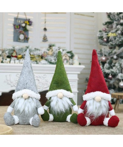 Christmas Gnomes-Santa Christmas Ornaments-Handmade Ornaments (1pack-Red) - 1pack-red - C319GY4X97E $6.12 Ornaments