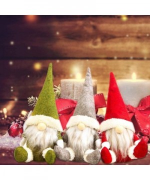 Christmas Gnomes-Santa Christmas Ornaments-Handmade Ornaments (1pack-Red) - 1pack-red - C319GY4X97E $6.12 Ornaments