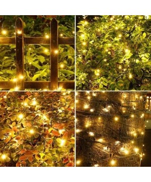 2Pack Each 72FT 200LED Solar Lights Outdoor- Upgraded Super Bright Solar String Lights Outdoor Waterproof- 8 Modes Solar Chri...