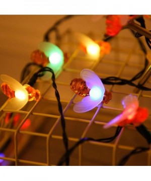 Bumble Bee Solar String Lights 8 Modes Outdoor IP65 Waterproof Solar Garden Light Simulation Honey Bees Decor Light for Garde...