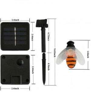 Bumble Bee Solar String Lights 8 Modes Outdoor IP65 Waterproof Solar Garden Light Simulation Honey Bees Decor Light for Garde...