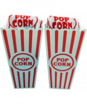 Movie Lovers Accessory Gift Set with 2 Pairs of Popcorn Socks and Two Buckets - CX18IEU477E $12.76 Favors