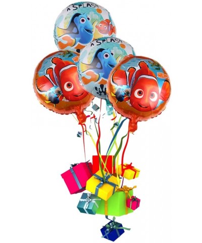 4 pcs Finding Nemo balloon Finding Nemo theme party supplies- large 18 inch aluminum film balloon birthday party supplies dec...