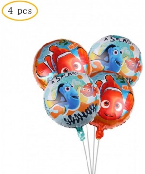 4 pcs Finding Nemo balloon Finding Nemo theme party supplies- large 18 inch aluminum film balloon birthday party supplies dec...