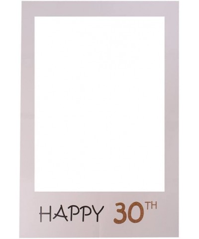 Happy 30th Birthday DIY Paper Picture Frame Cutouts Photo Booth Props for Birthday Party Suppliers - C4188YYUHOW $5.75 Photob...