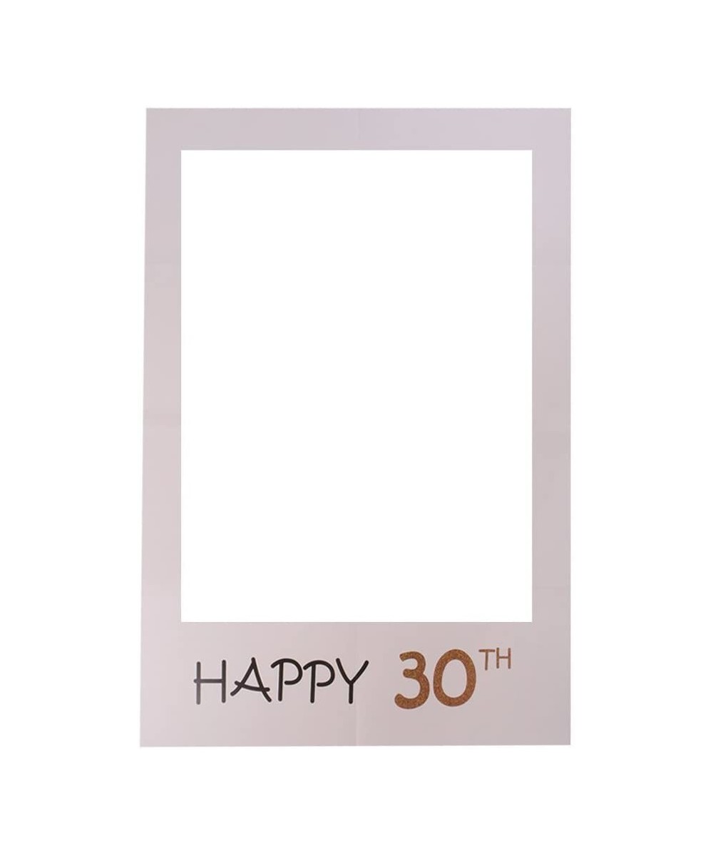 Happy 30th Birthday DIY Paper Picture Frame Cutouts Photo Booth Props for Birthday Party Suppliers - C4188YYUHOW $5.75 Photob...